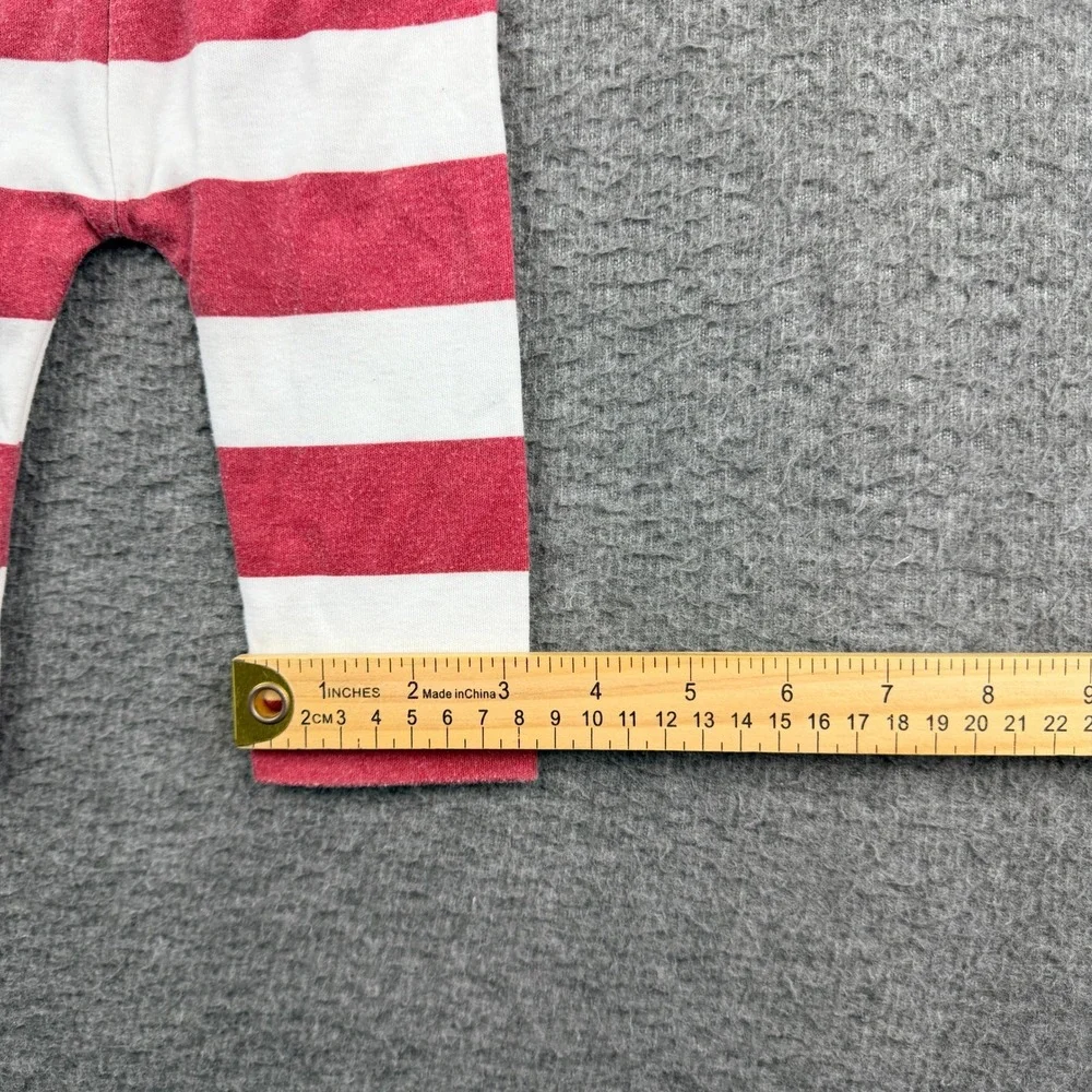 Lila & Jack Red and White‎ Striped Baby Leggings Size 3-6M AT5743